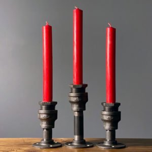 Industrial Pipe Candle Holders