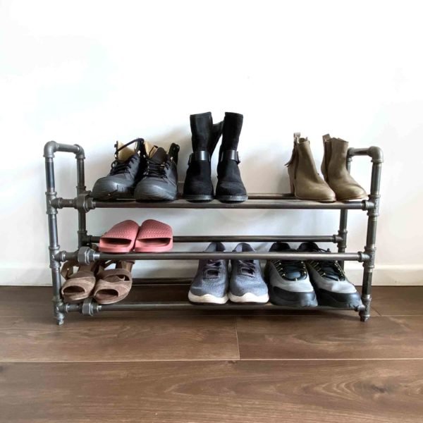 Industrial Pipe Shoe Rack - Handmade creations from the English Shires