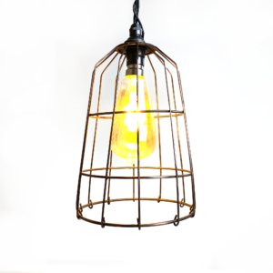 Copper Wire Conical Pendant Shade