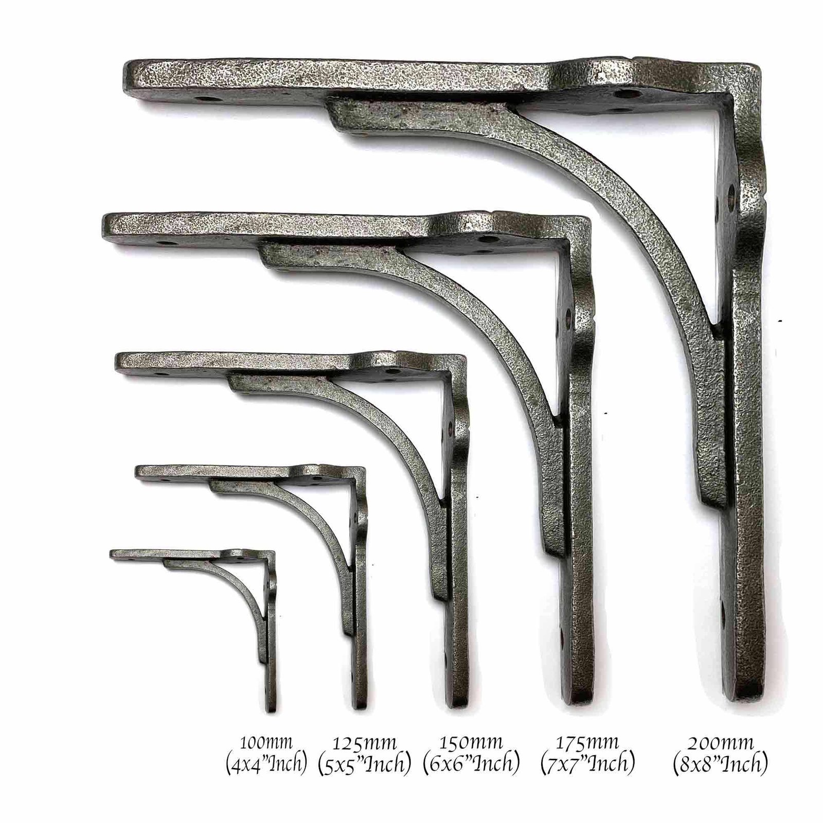 Shelf bracket Radiator Lug Cast antique Iron heavy duty 4" , 5", 7", 6", 8" - Image 4