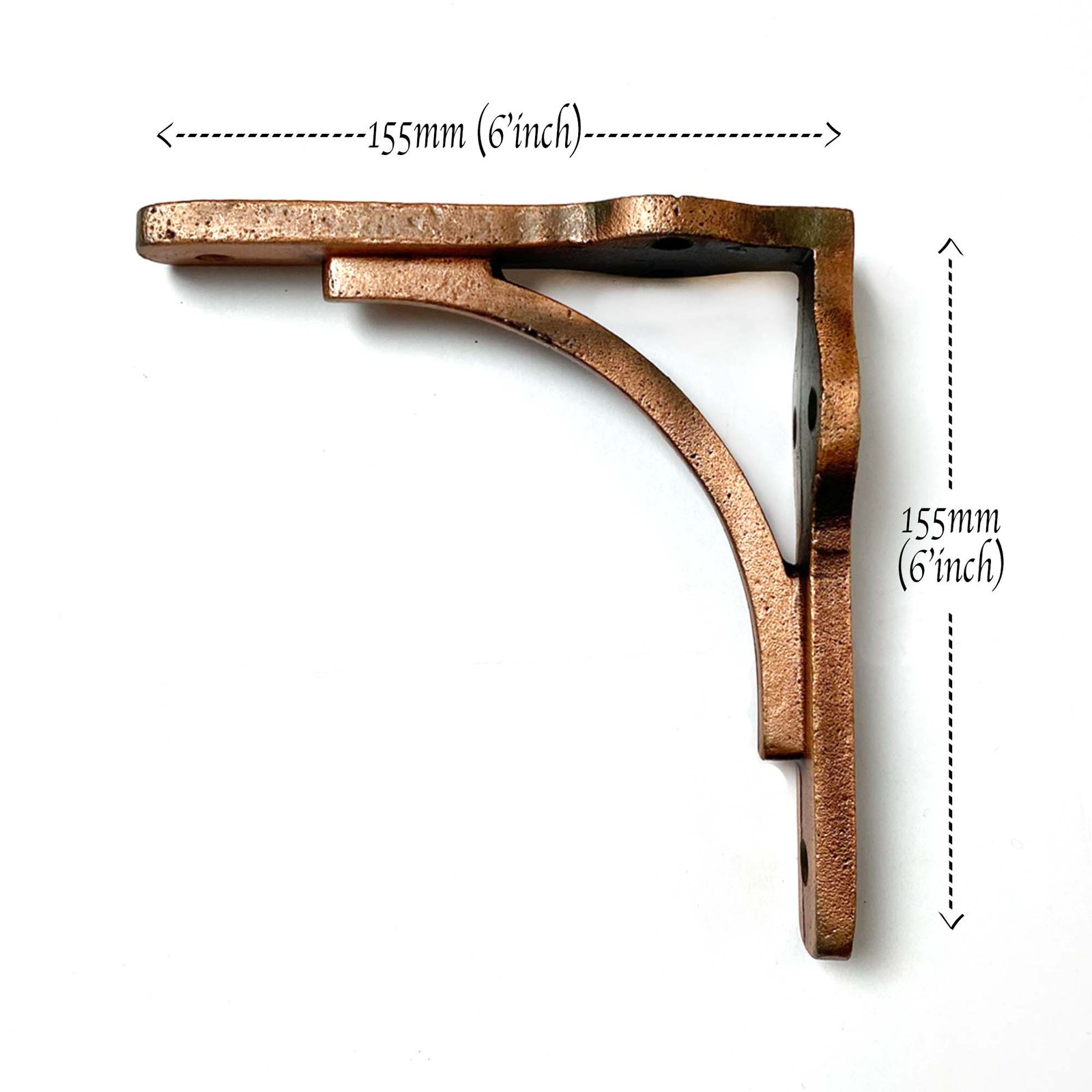 Copper Gallows Radiator Lug heavy-duty Shelf bracket - Image 3