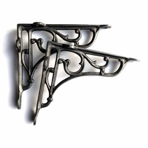 Heritage heavy duty iron shelf brackets